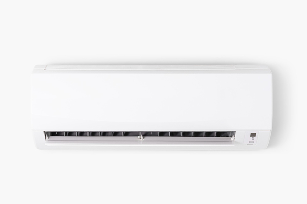 Air-conditioner-mounted-on-a-white-wall