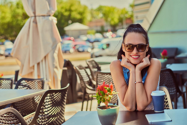 Cafe-girl-summer-day-terrace-outdoors